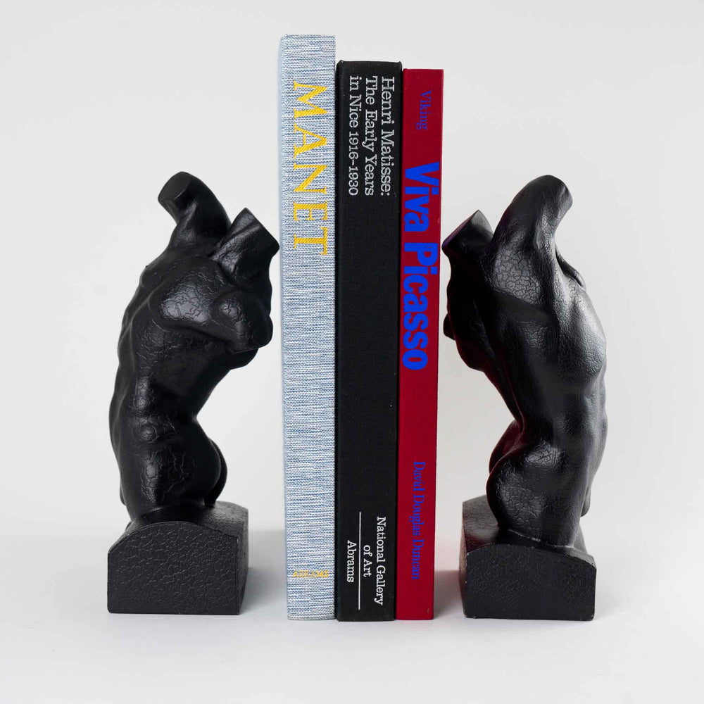 Modern Male Torso Sculpture Bookends