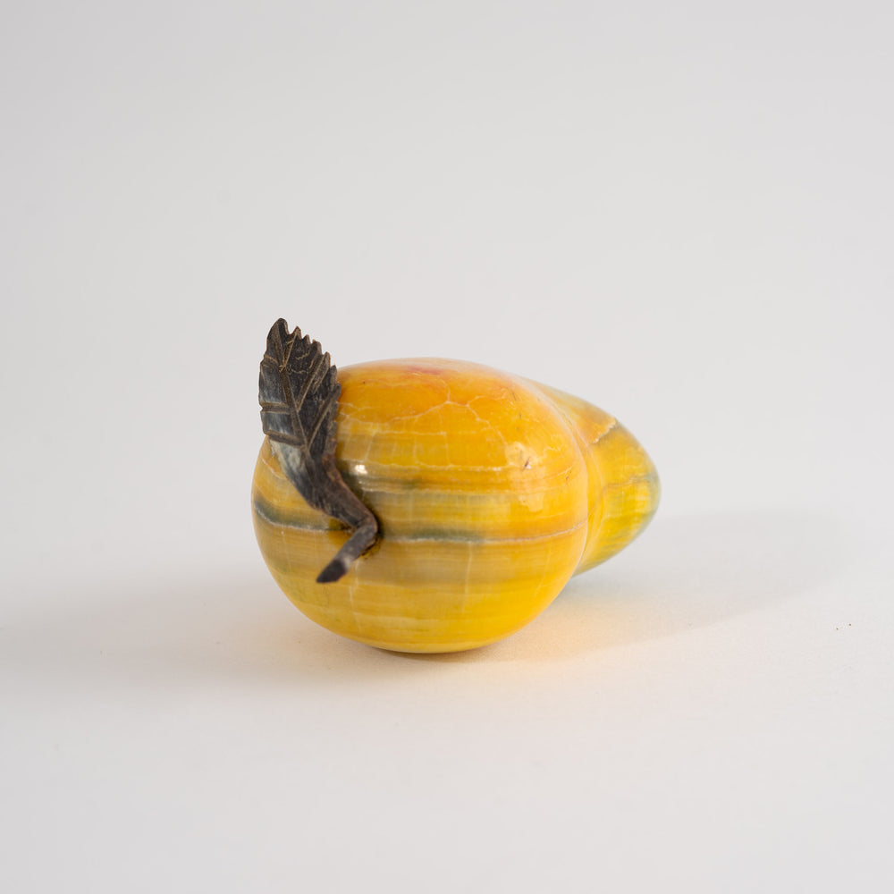 
                      
                        Vintage Yellow Onyx Mango Paperweight
                      
                    