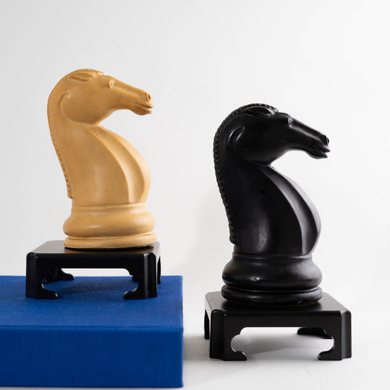 Vintage Oversized Knight Chess Pieces - A Pair