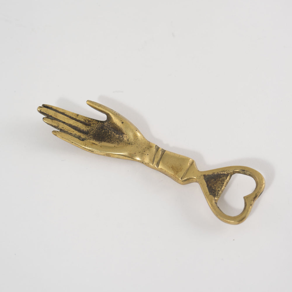 Vintage Brass Hand Bottle Opener