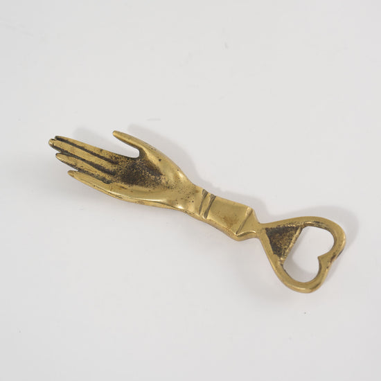 Load image into Gallery viewer, Vintage Brass Hand Bottle Opener
