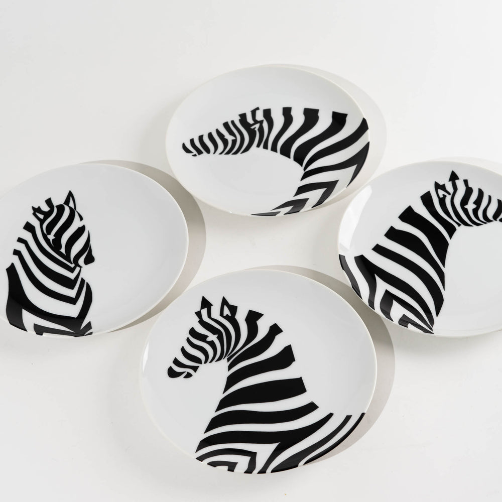 
                      
                        Vingage Fitz and Floyd Zebra Plates - Set of 4
                      
                    