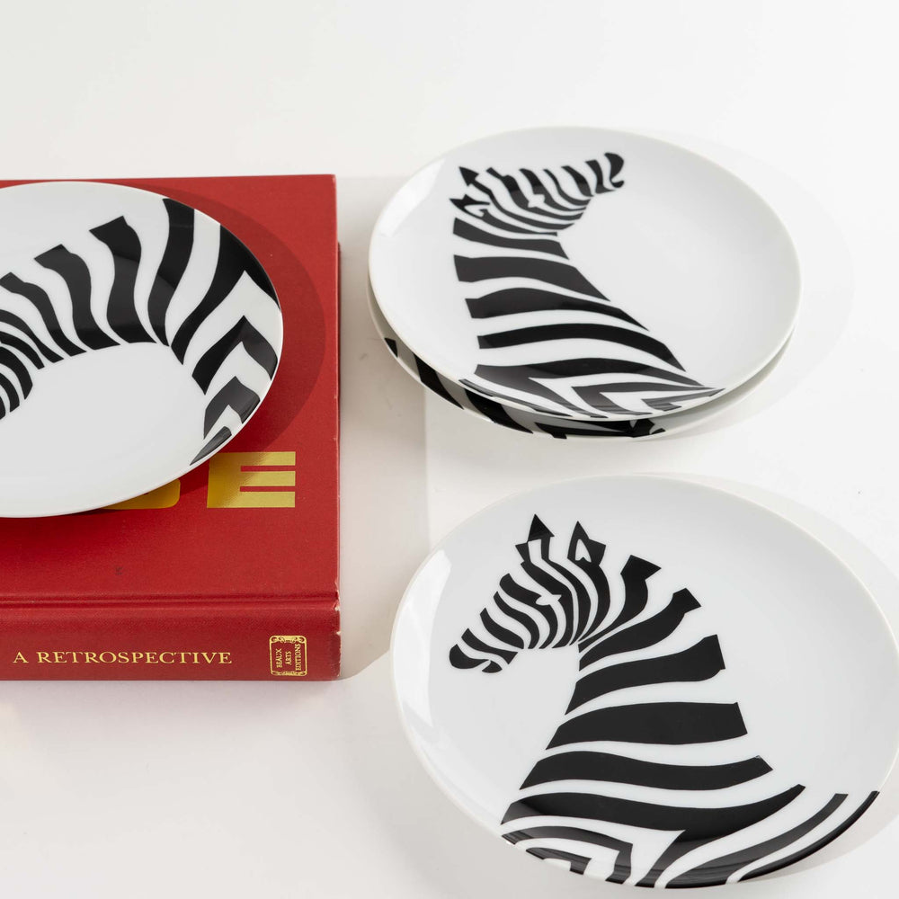 
                      
                        Vingage Fitz and Floyd Zebra Plates - Set of 4
                      
                    