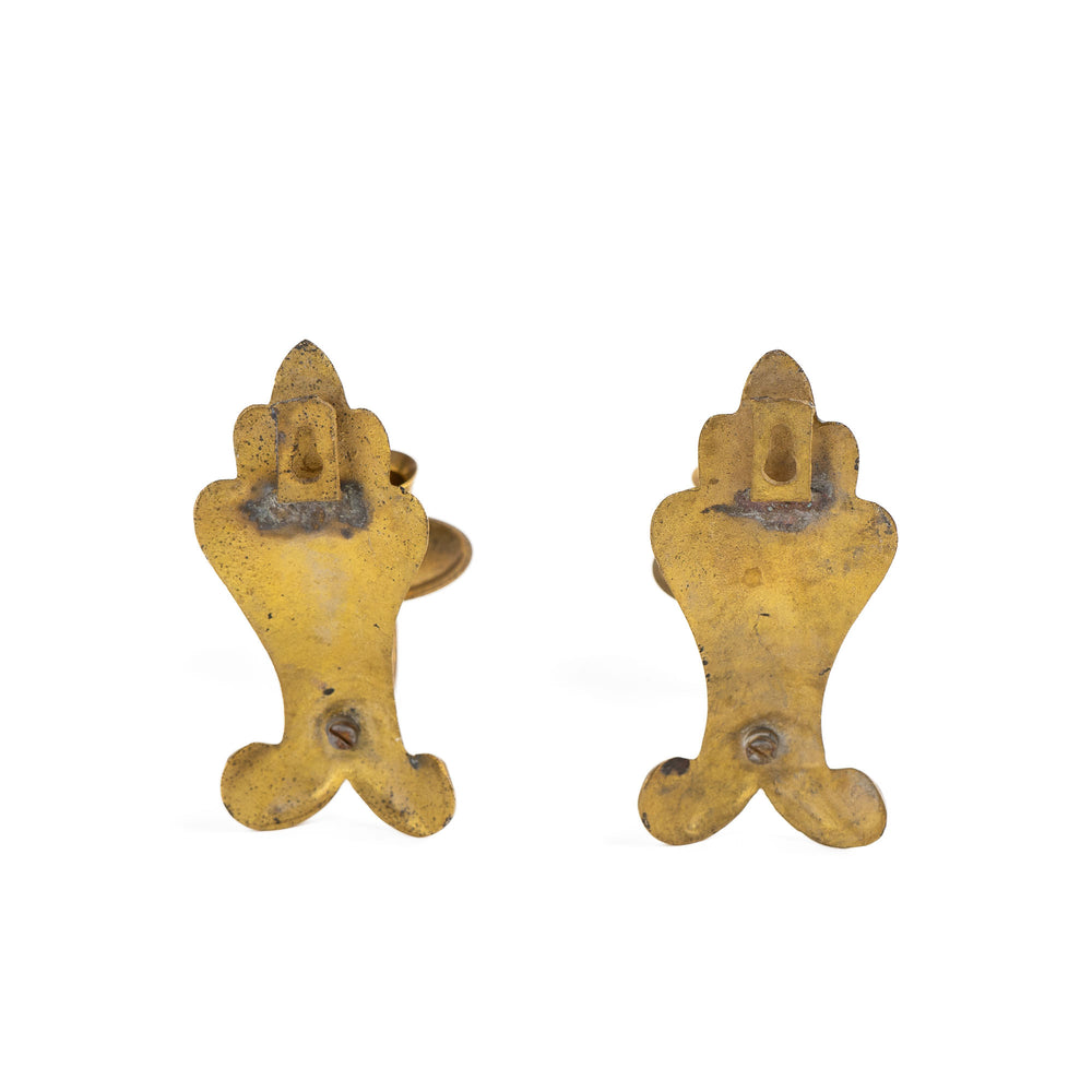 
                  
                    Vintage Brass Wall Sconces - Pair of Classic Taper Candle Holders
                  
                