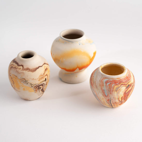 Load image into Gallery viewer, Vintage Miniature Nemadji Pottery Vase Collection natural clay
