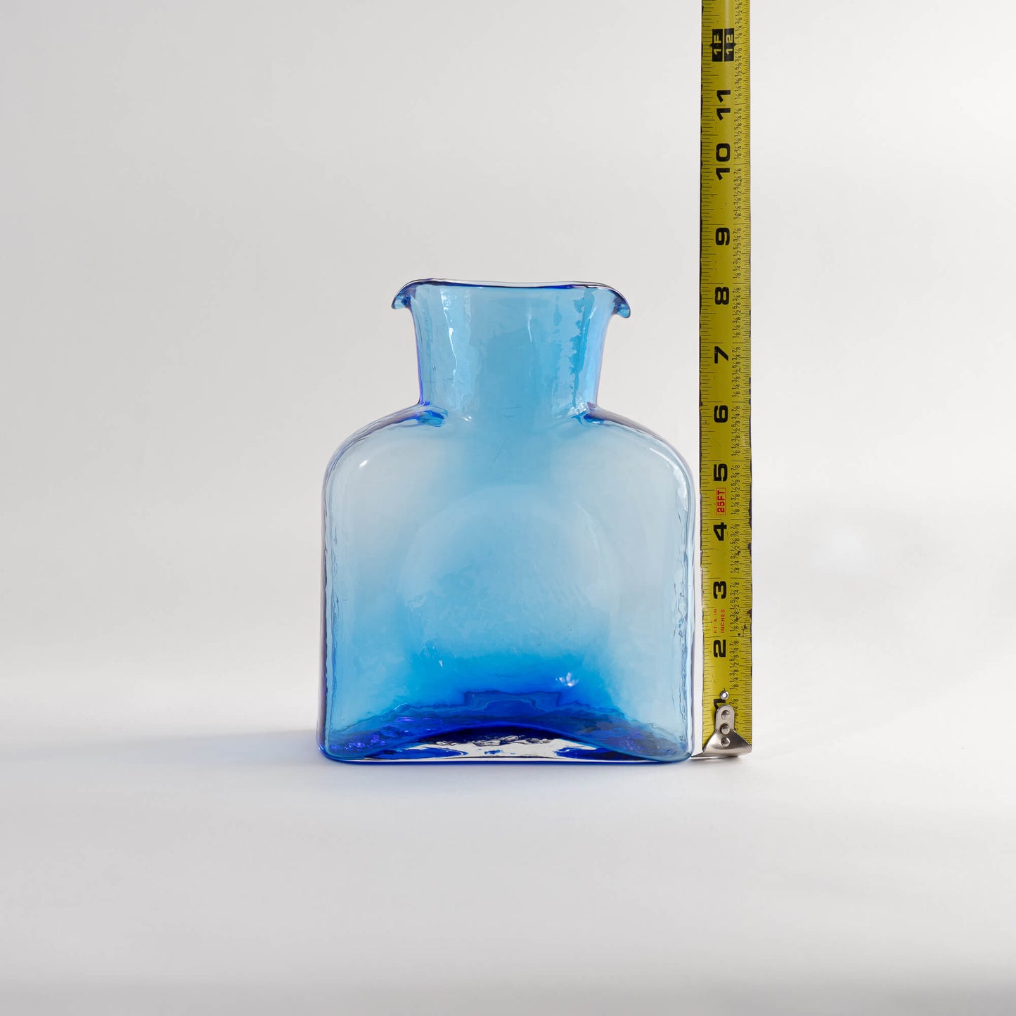 Load image into Gallery viewer, Vintage Blenko Glass Company Water Bottle Pitcher Classic 384 - Blue Glass
