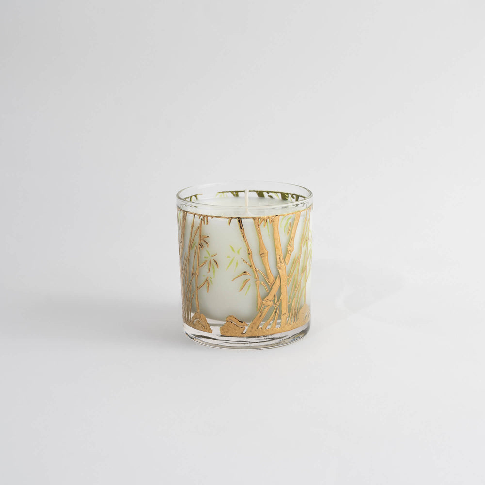 
                      
                        vintage old fashioned faux bamboo glass up-cycled into a luxury candle
                      
                    