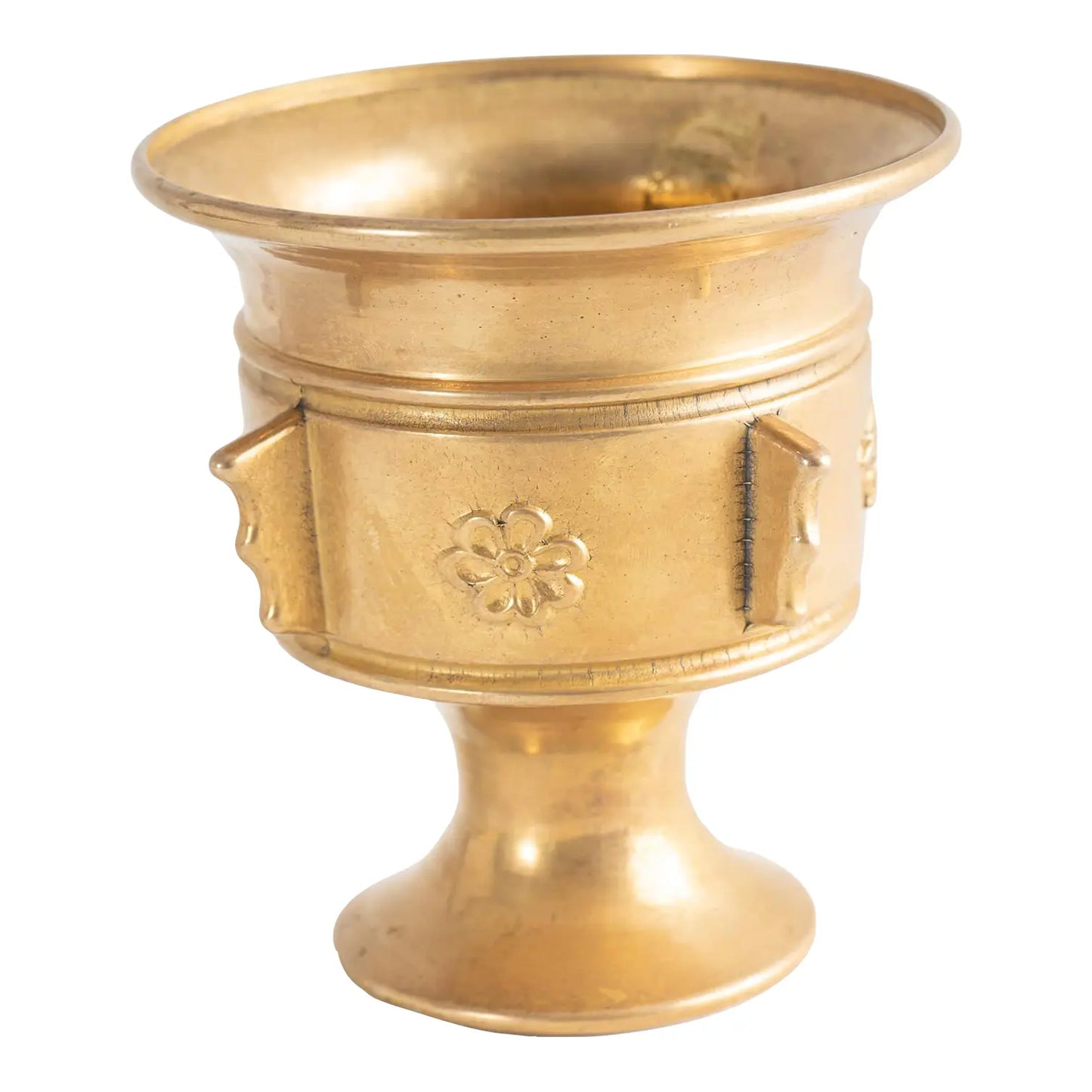 Vintage Heavy Brass Apothecary Mortar 