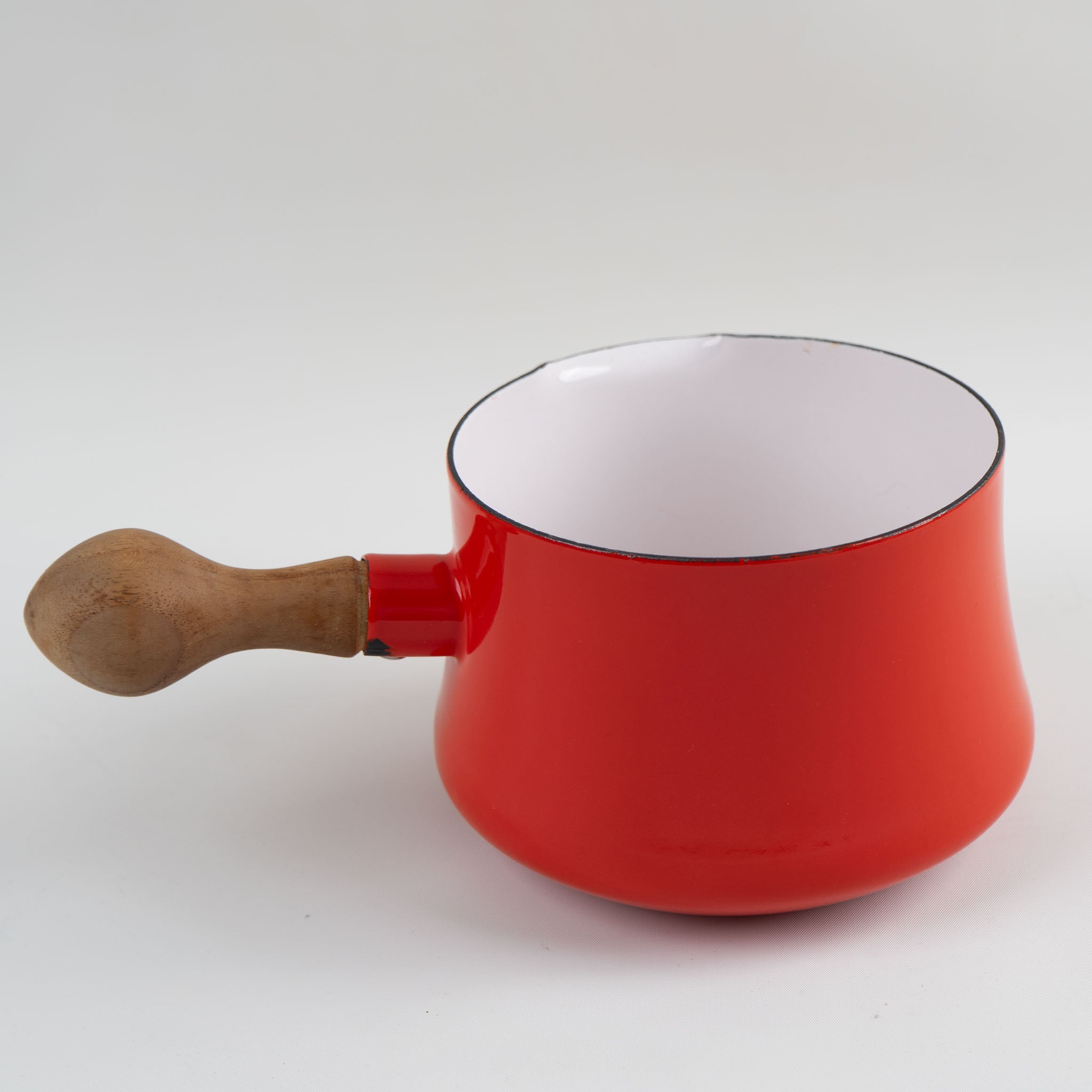 Vintage Dansk Kobenstyle Red Enamel Pots - Jens Quistgaard