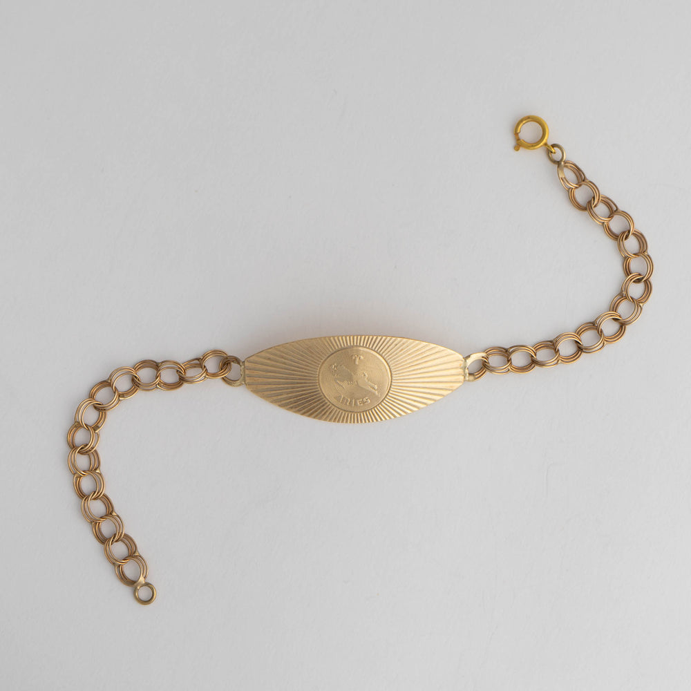 
                  
                    zodiac aries 14k gold medallion bracelet
                  
                