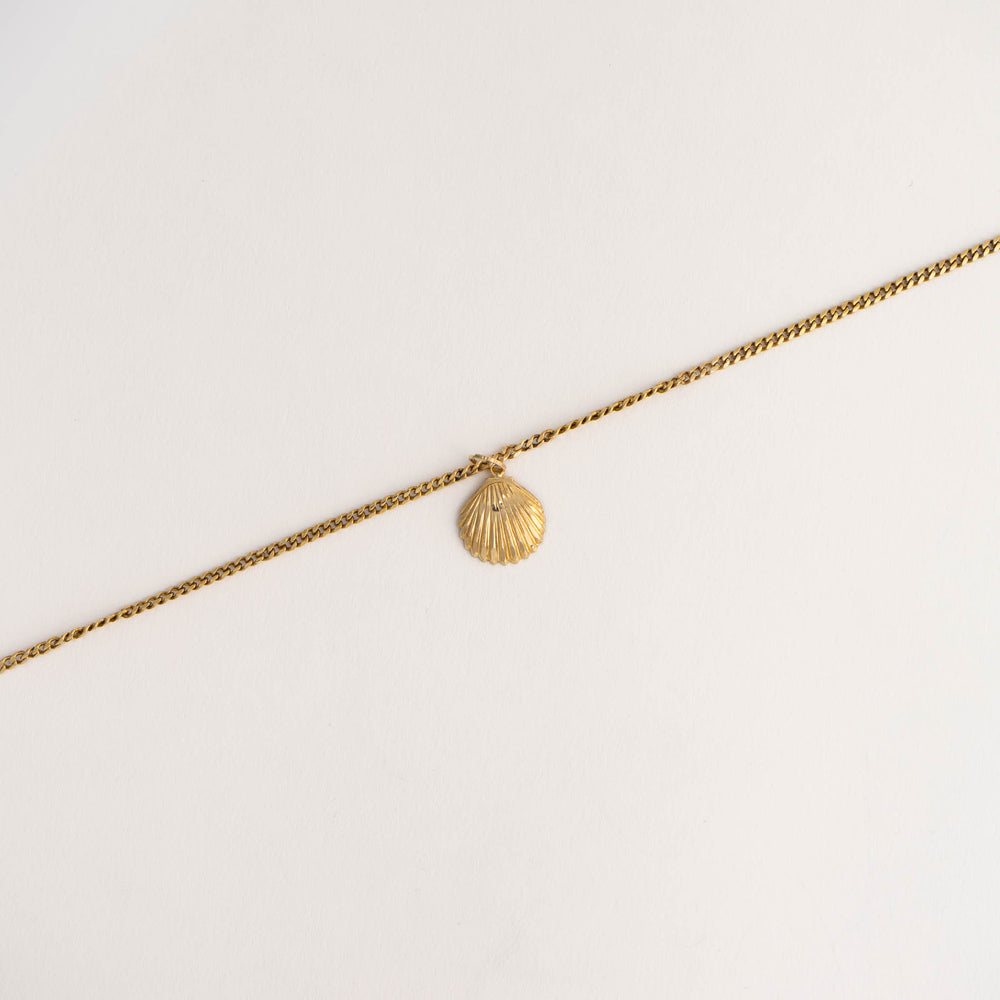 
                  
                    delicate 14k gold seashell pendant
                  
                