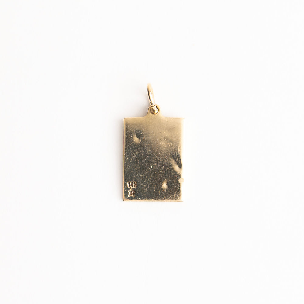
                  
                    vintage 14k yellow gold rectangle star pendant
                  
                