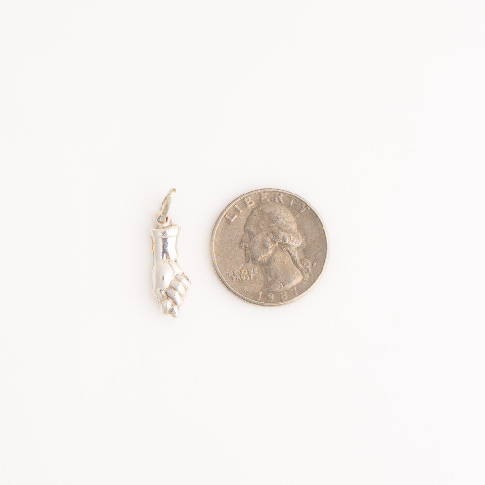 
                  
                    vintage sterling silver mano figa pendant charm
                  
                