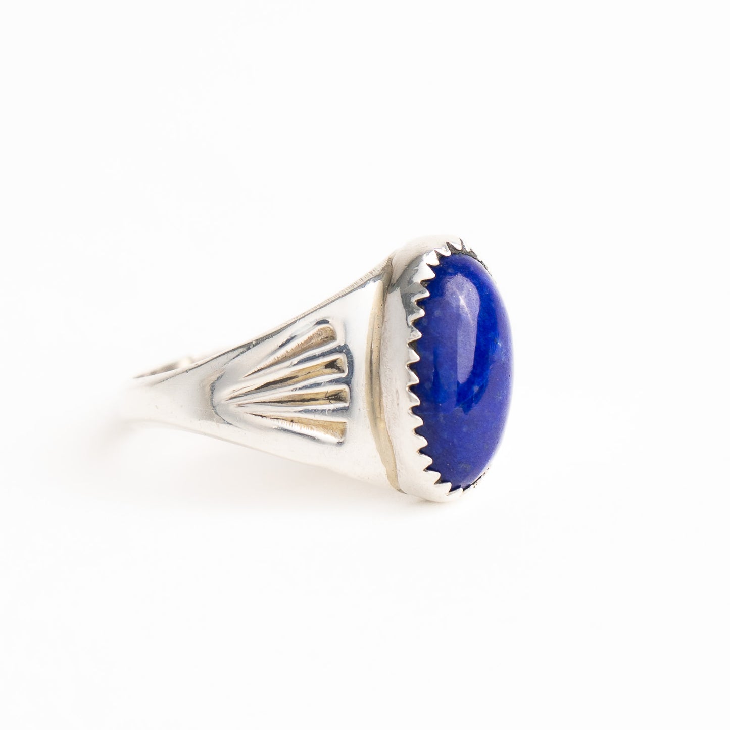 vintage artisan lapis lazuli ring by annie lincoln - size 9