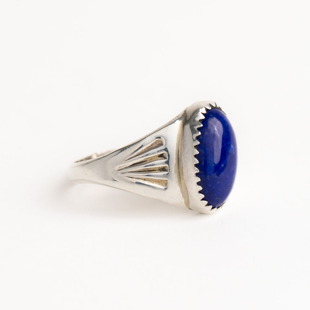 
                  
                    vintage artisan blue lapis lazuli ring by annie lincoln 
                  
                
