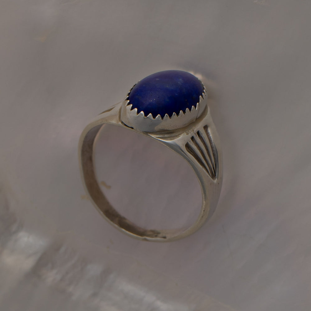 
                  
                    vintage artisan blue lapis lazuli ring by annie lincoln 
                  
                
