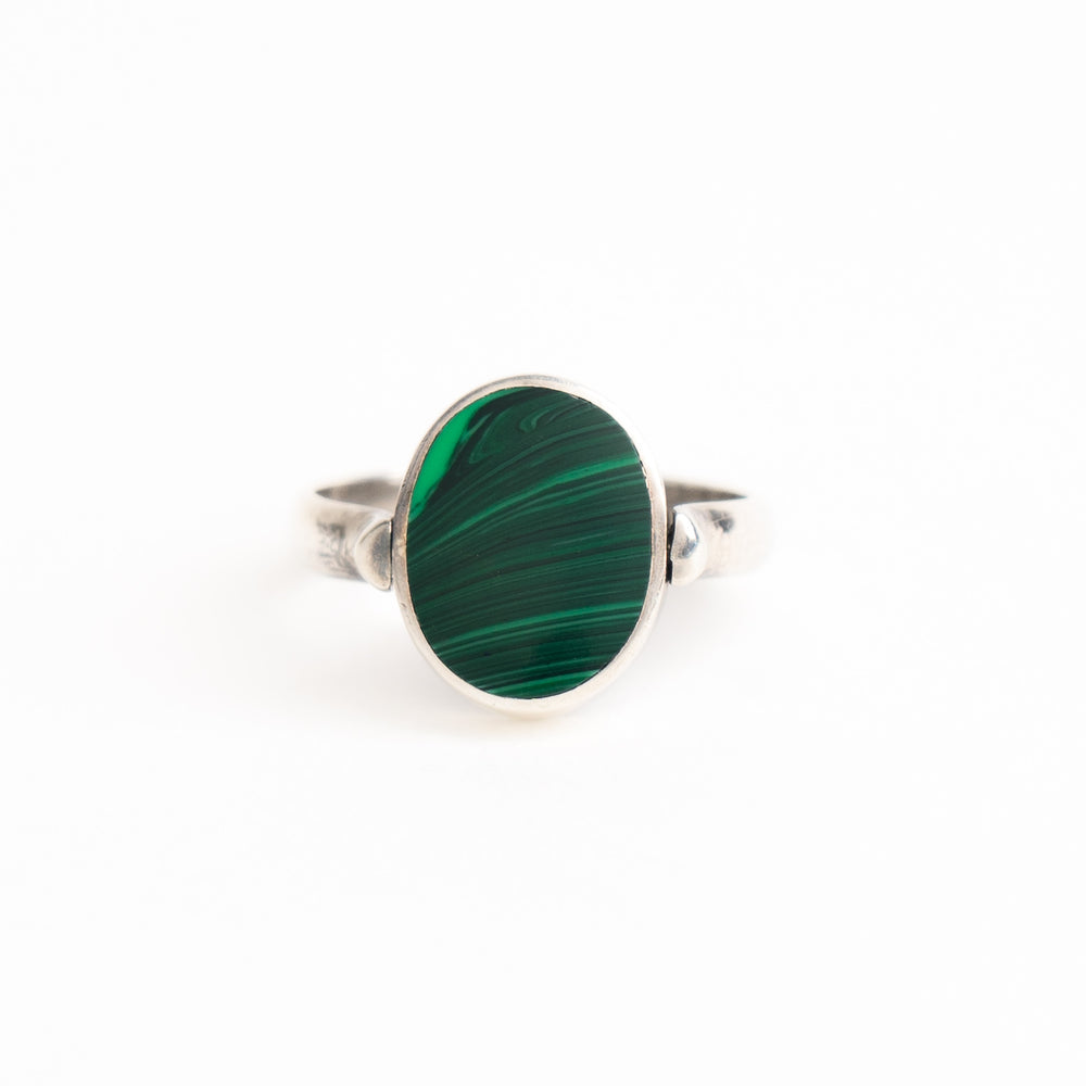 
                  
                    vintage sterling silver malachite and lapis reversible ring - size 7.5
                  
                