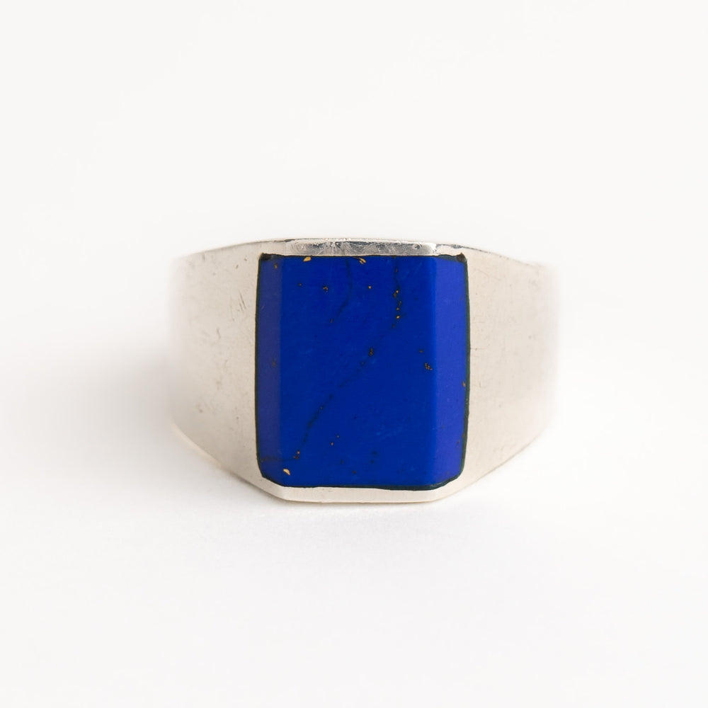 
                  
                    vintage sterling silver lapis statement ring - size 12.5
                  
                