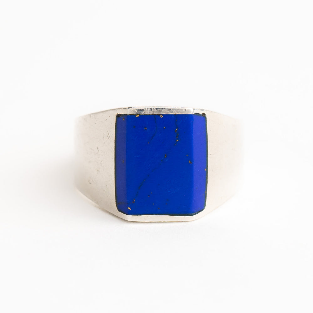 
                  
                    vintage sterling silver lapis statement ring 
                  
                