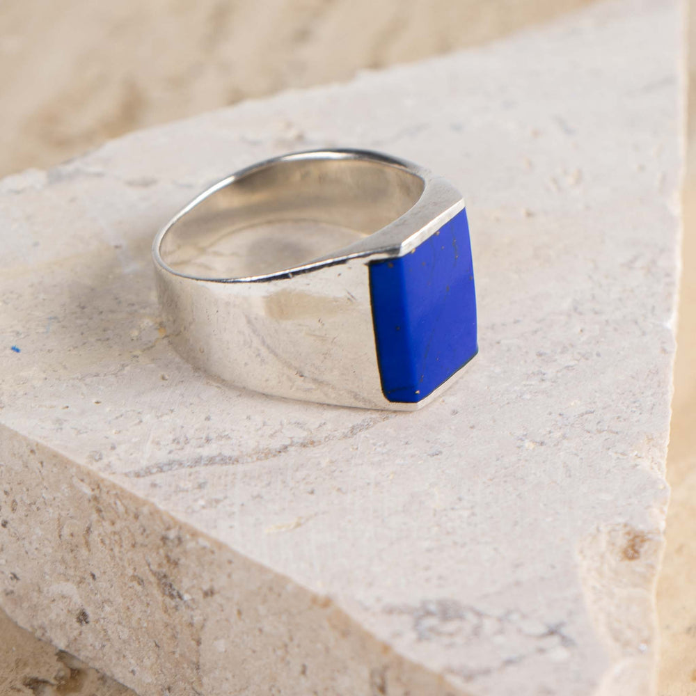 
                  
                    vintage sterling silver lapis statement ring 
                  
                