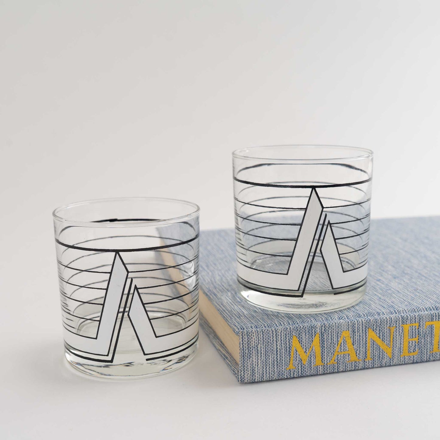 Vintage Brazilian Post-Modern Cocktail Glasses Set