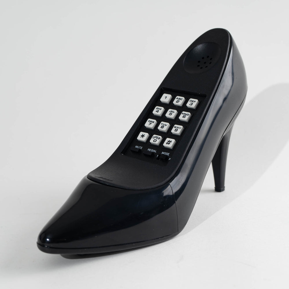 
                  
                    Vintage Black High Heel Phone - New Old Stock - vintage house phone
                  
                