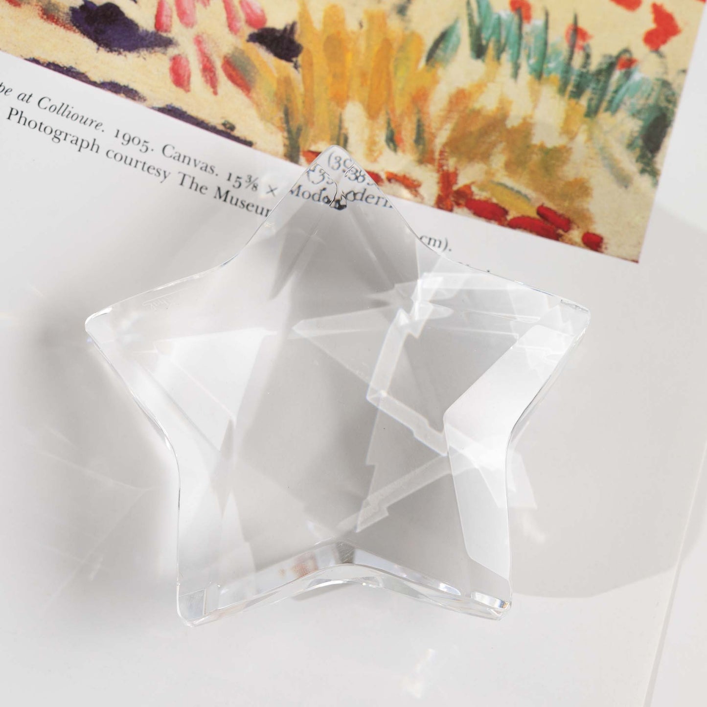 Load image into Gallery viewer, Rosenthal Crystal Faceted Star Crystal Paperweight
