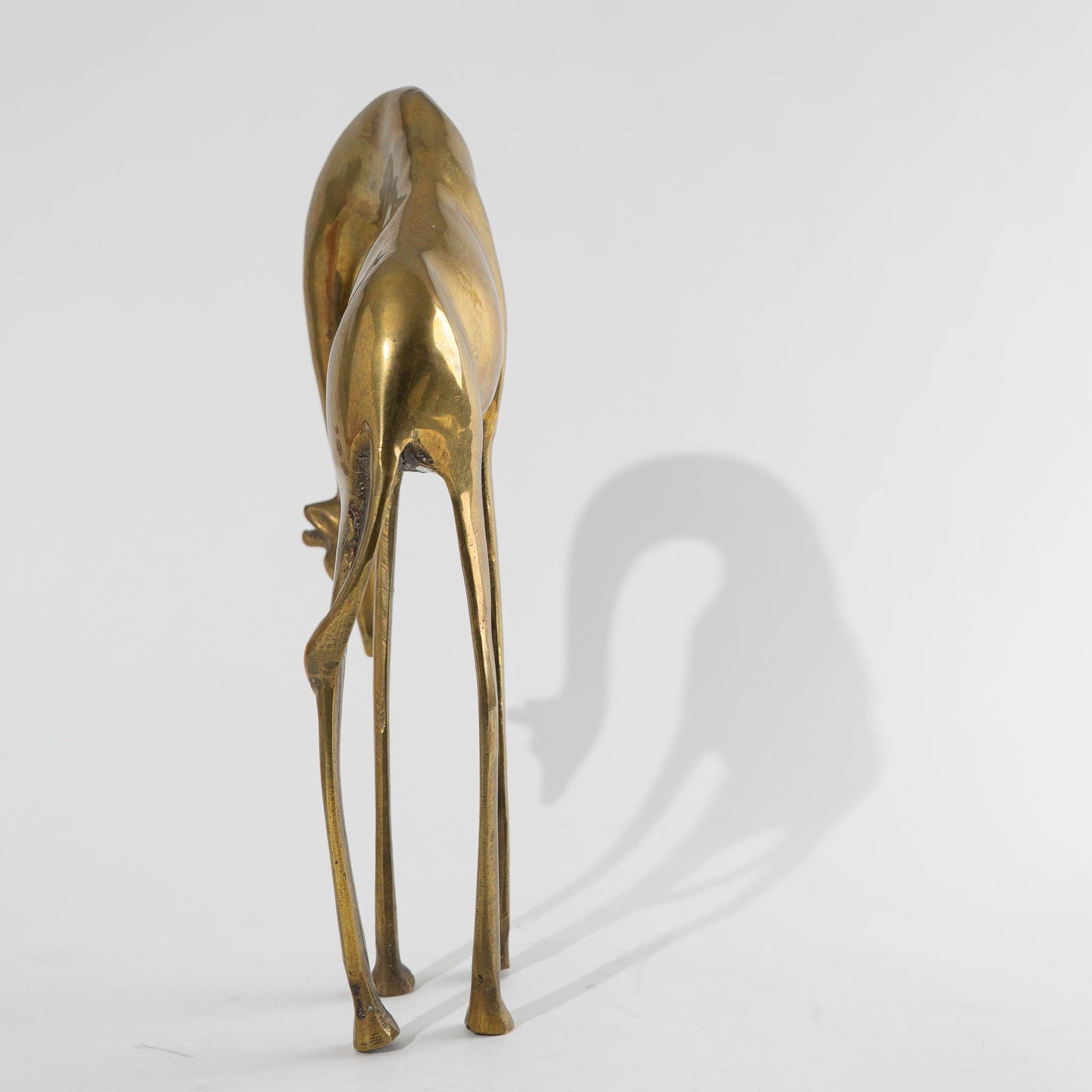 Vintage Brass Giraffe Figure 