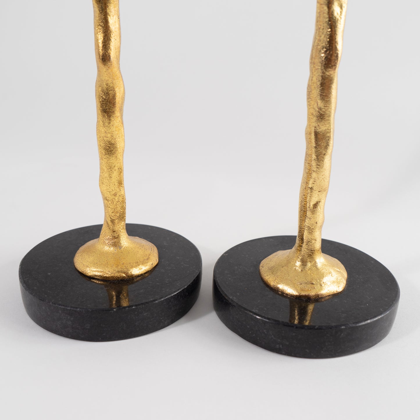 Michael Aram Adam & Eve Candle Holders - Gold and Black Granite