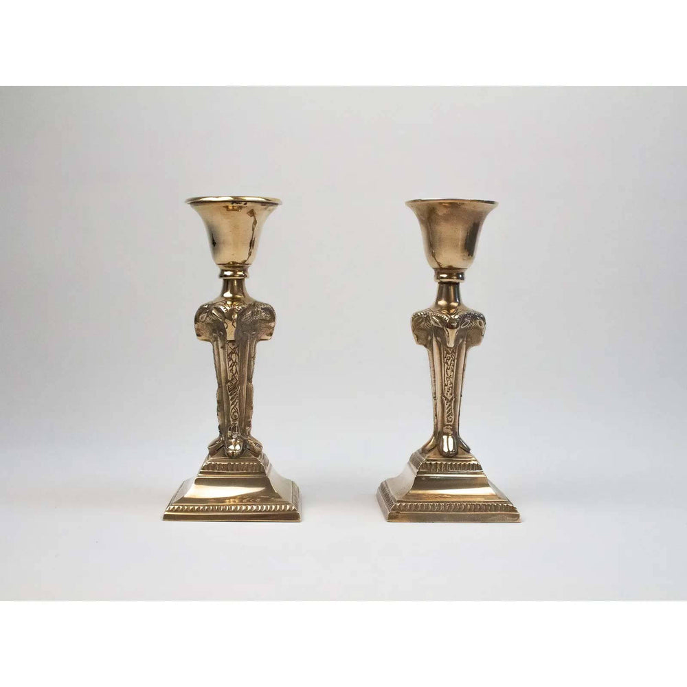 
                  
                    Brass Rams Head Candlestick Holder
                  
                