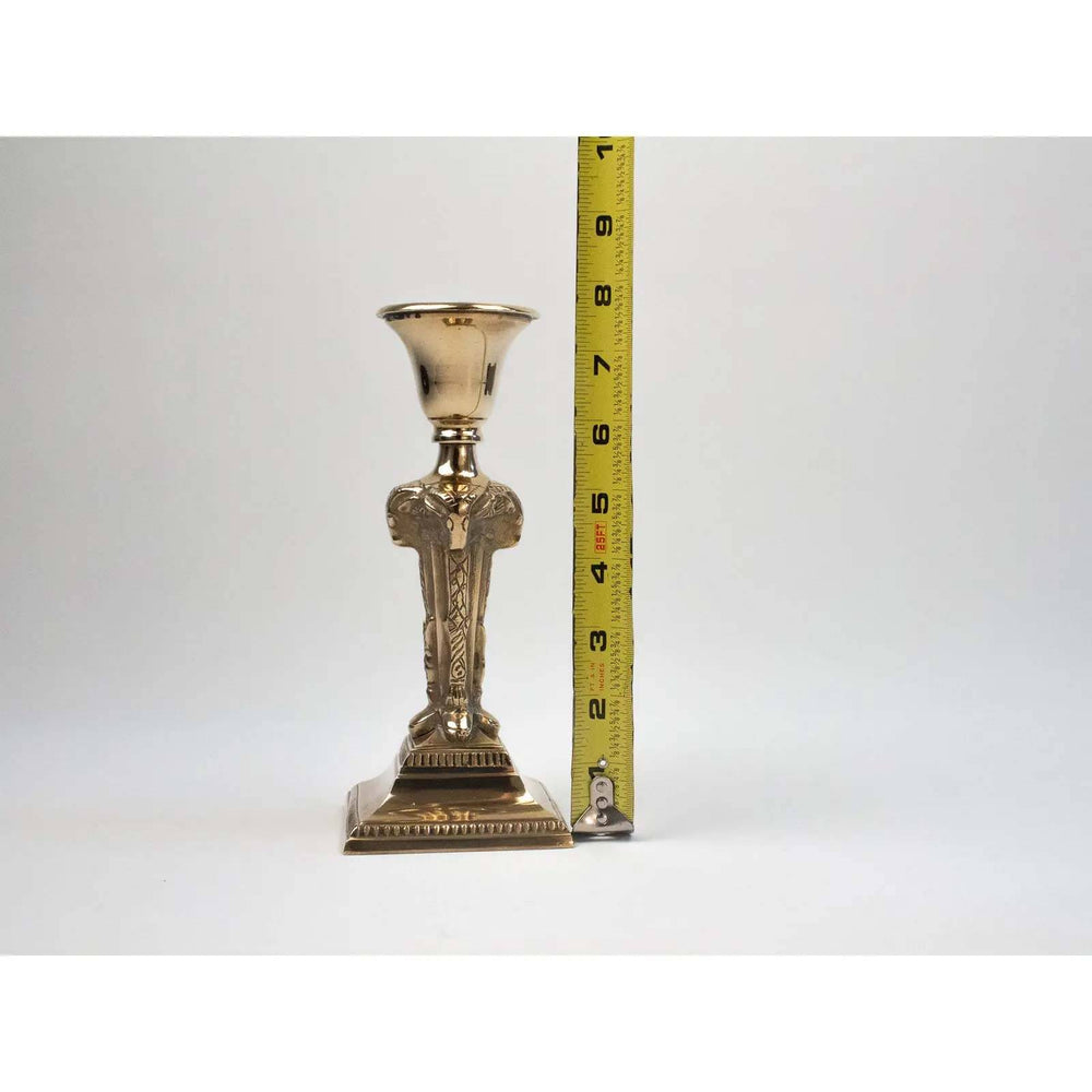 
                  
                    Brass Rams Head Candlestick Holder
                  
                
