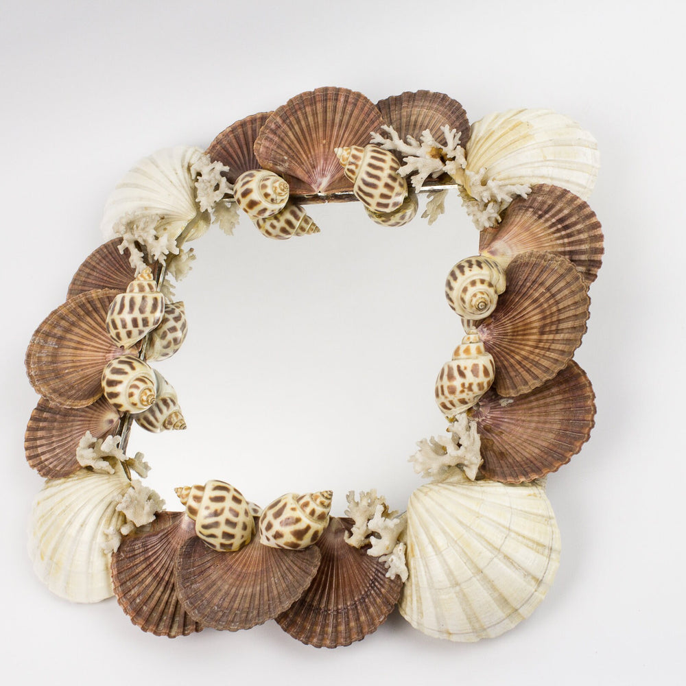 
                  
                    square grotto coastal seashell mirror
                  
                