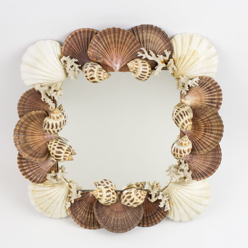 
                  
                    square grotto coastal seashell mirror
                  
                