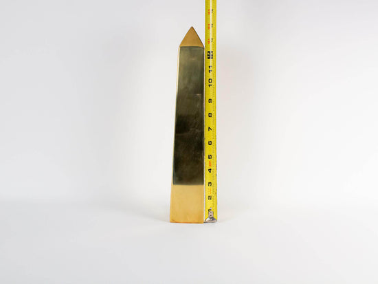 Vintage Tall Brass Obelisk