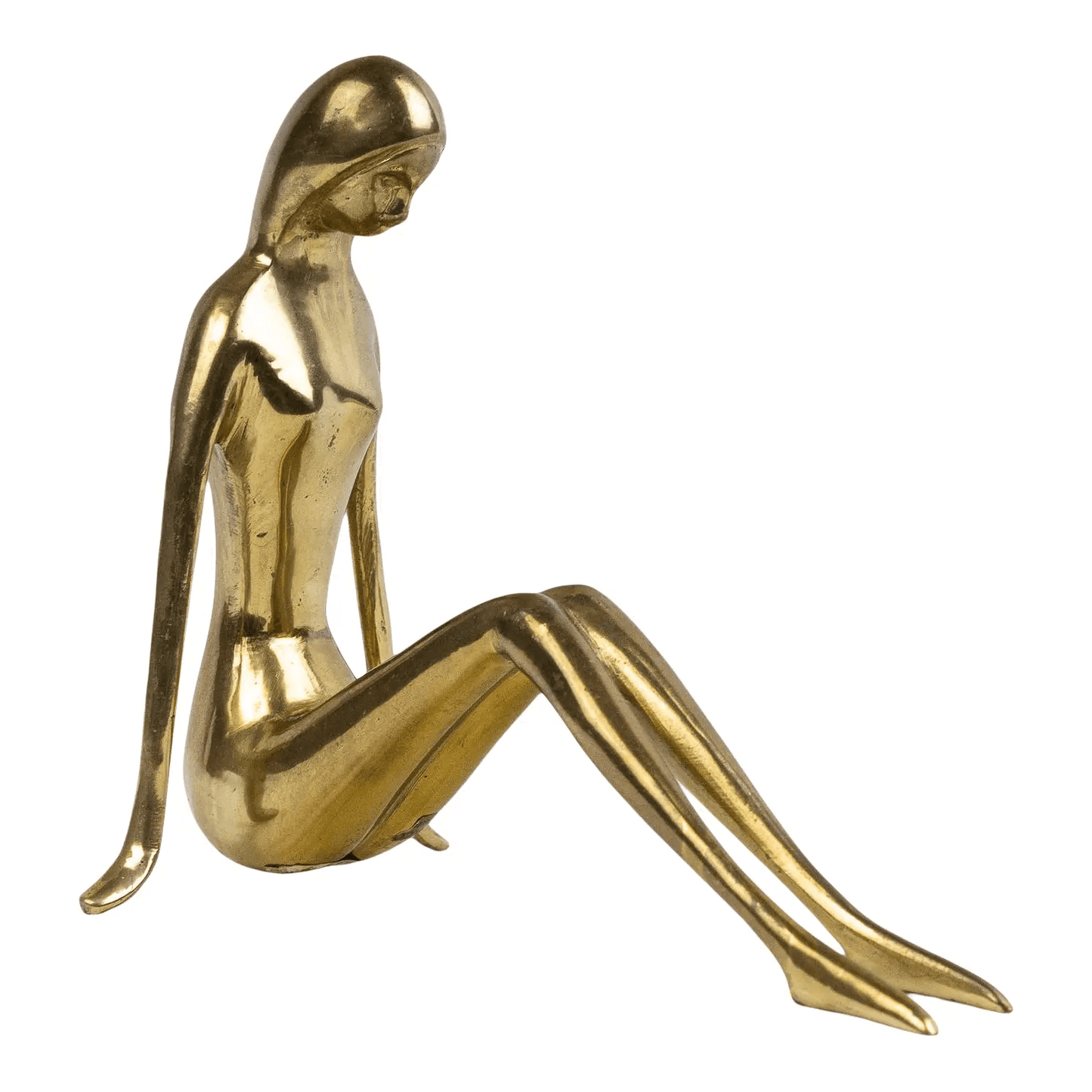 Vintage Brass Woman Figure
