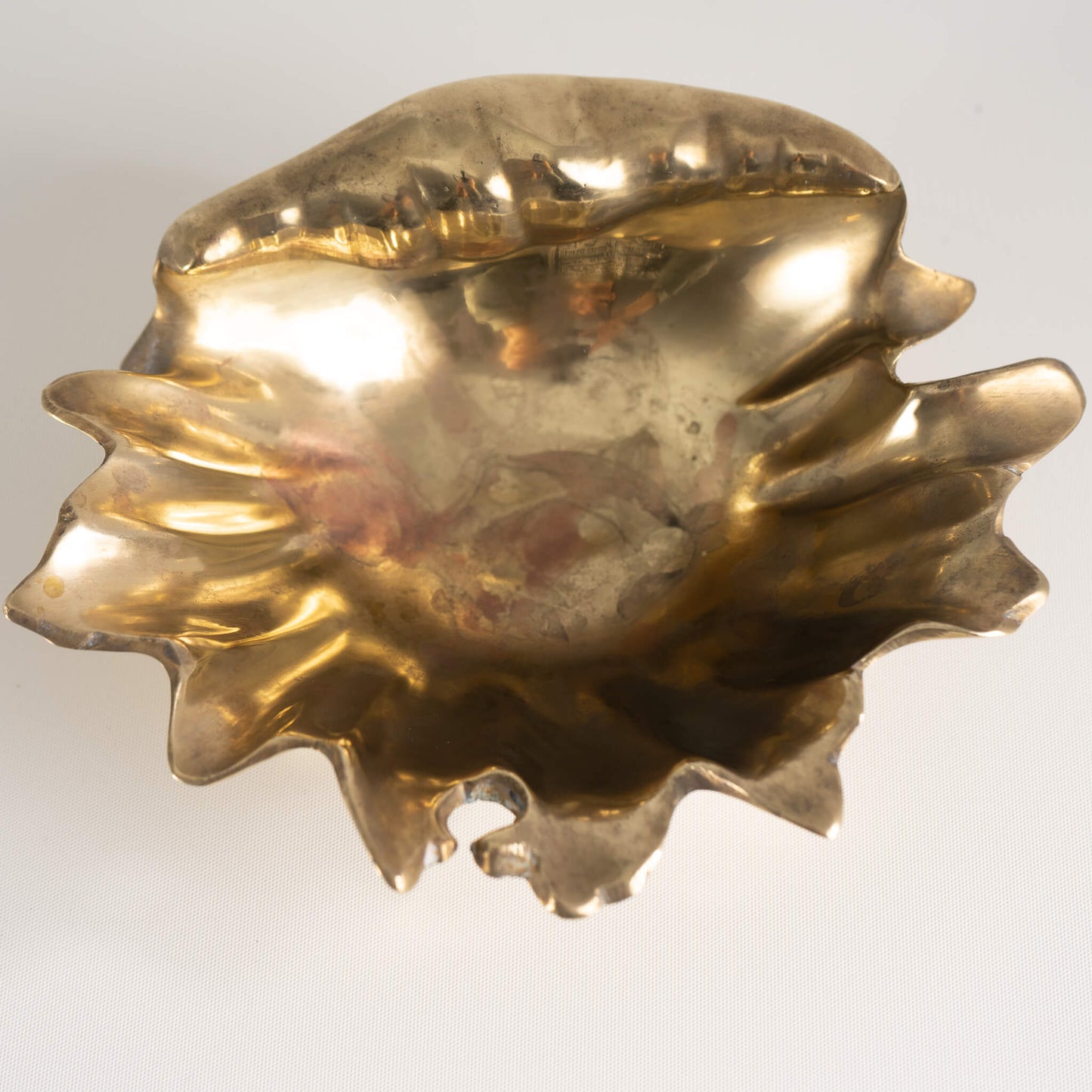 Vintage Brass Sea Shell Catchall 