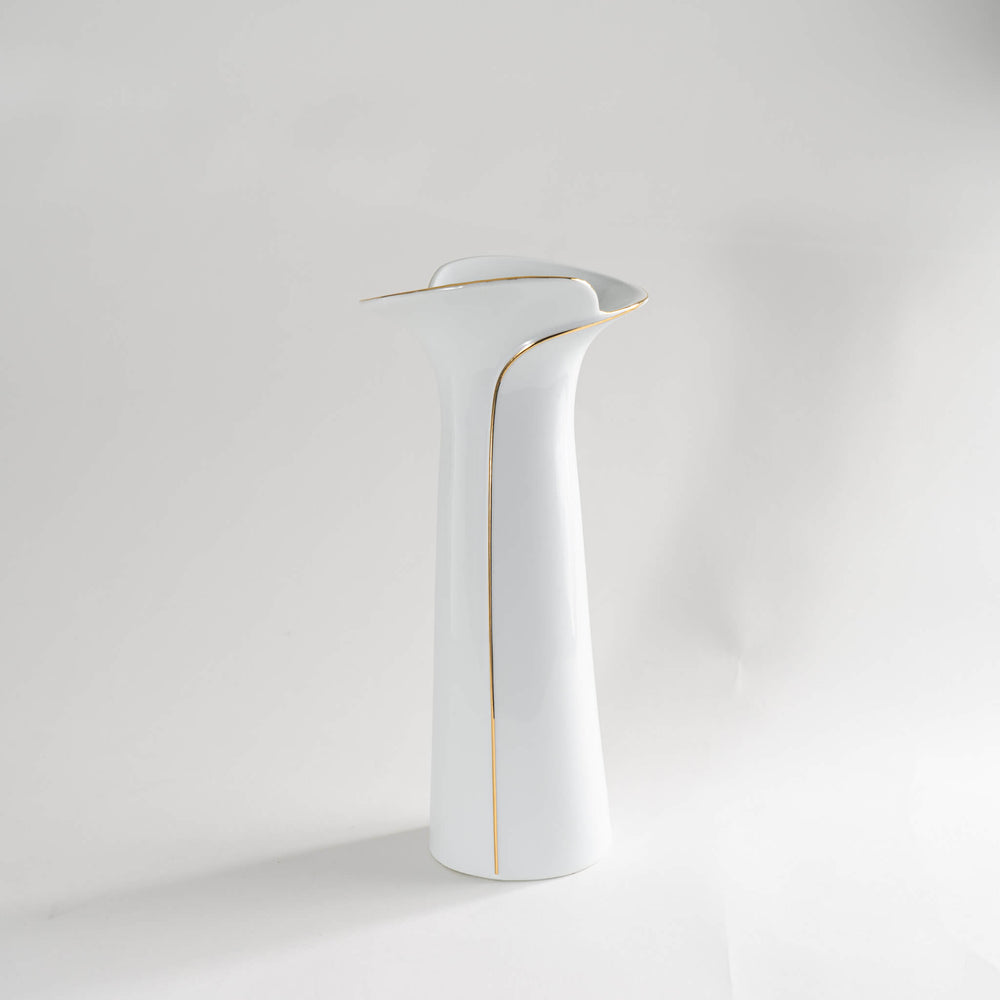 
                  
                    Vintage White and Gold Tall Vase
                  
                