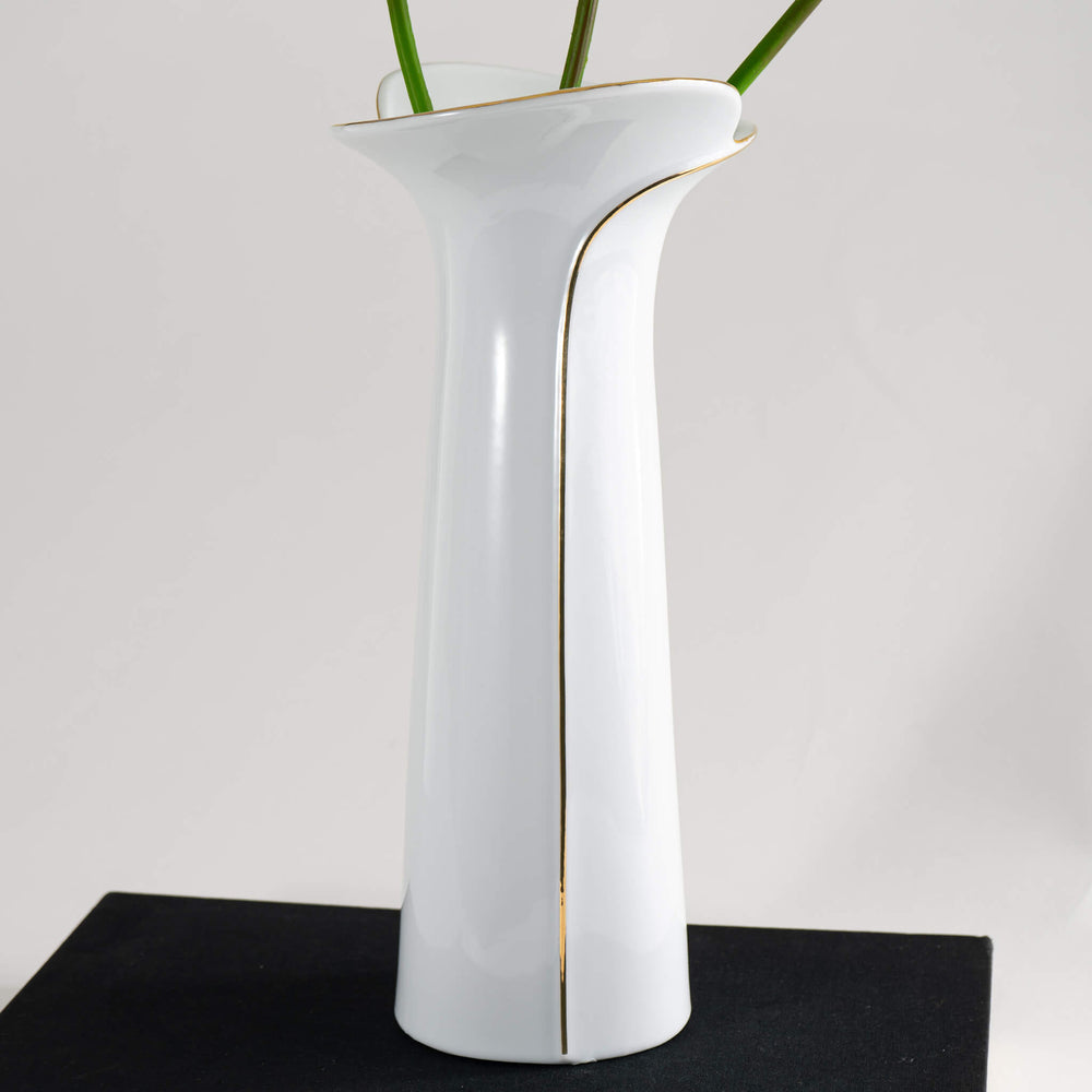
                  
                    Vintage White and Gold Tall Vase
                  
                