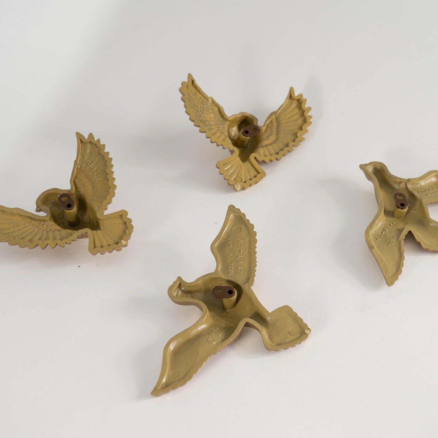 Vintage Gold Birds Wall Decor 