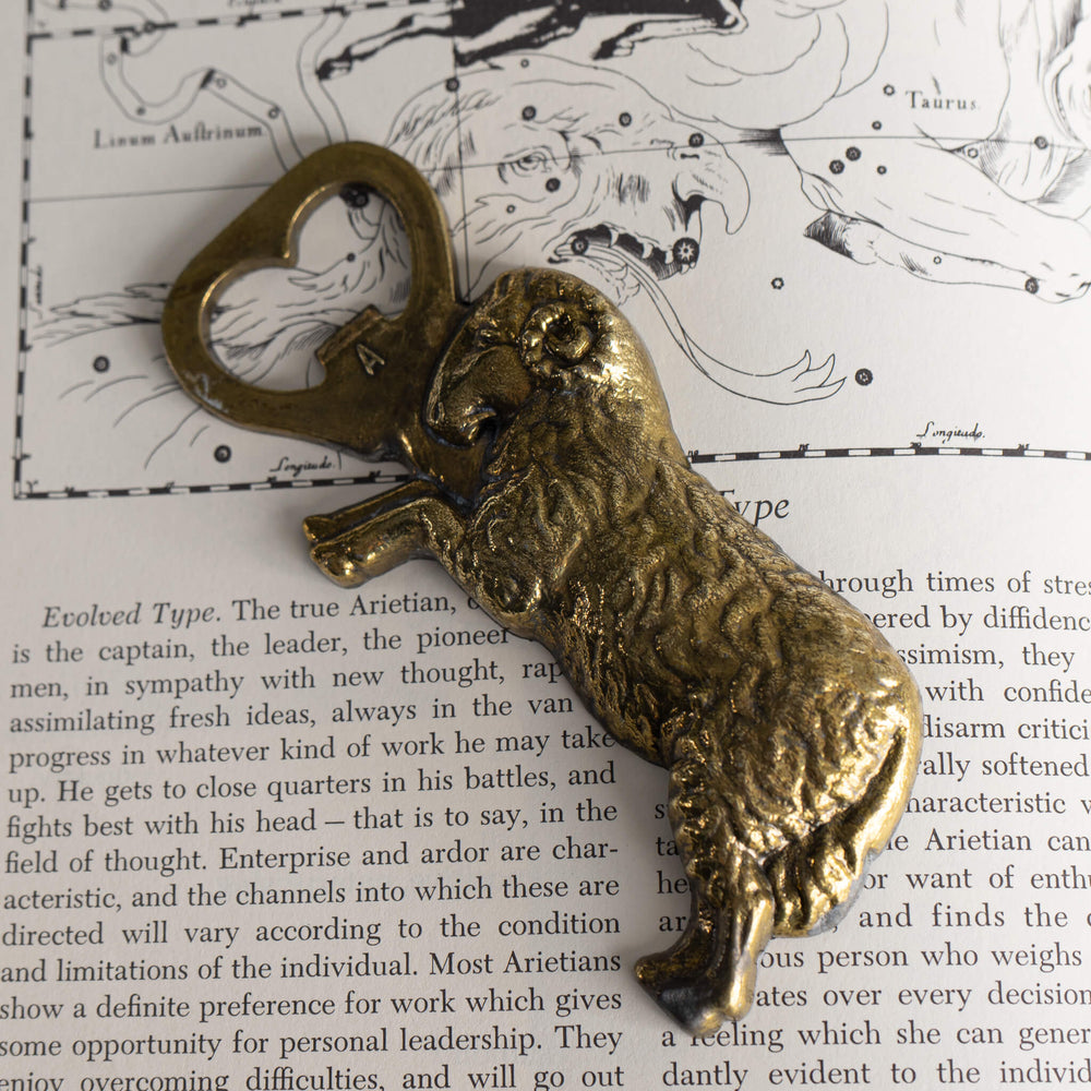 
                      
                        Vintage Brass Aries Ram Bottle Opener
                      
                    