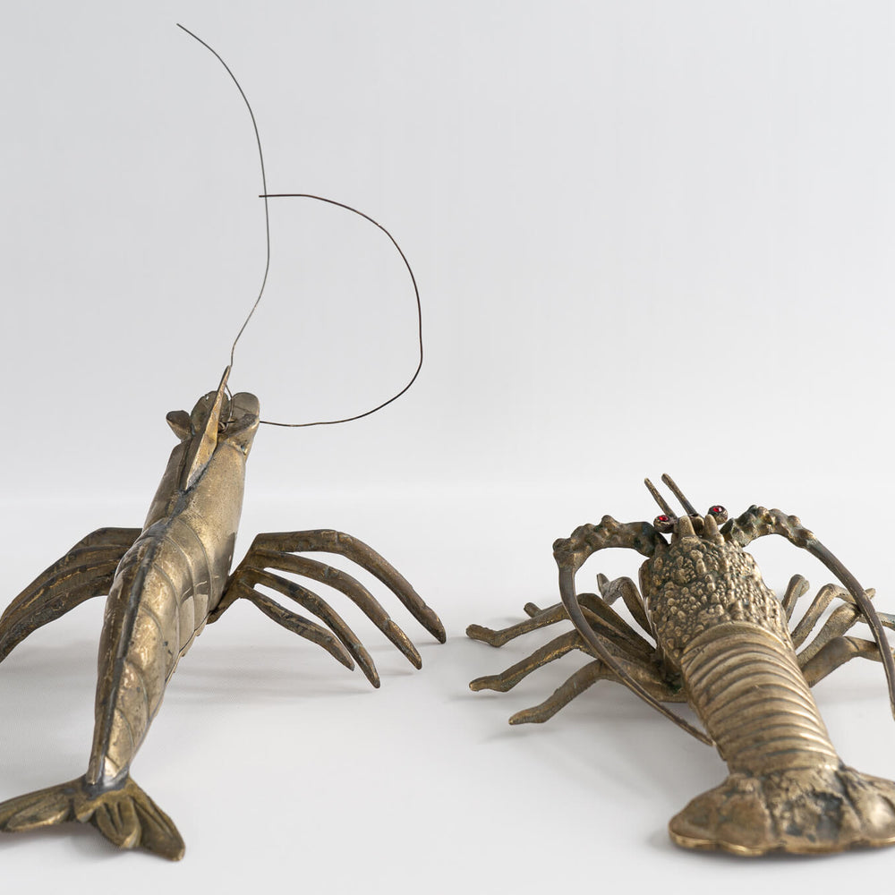 
                      
                        Vintage Brass Sea Creatures Lobster Crawfish 
                      
                    