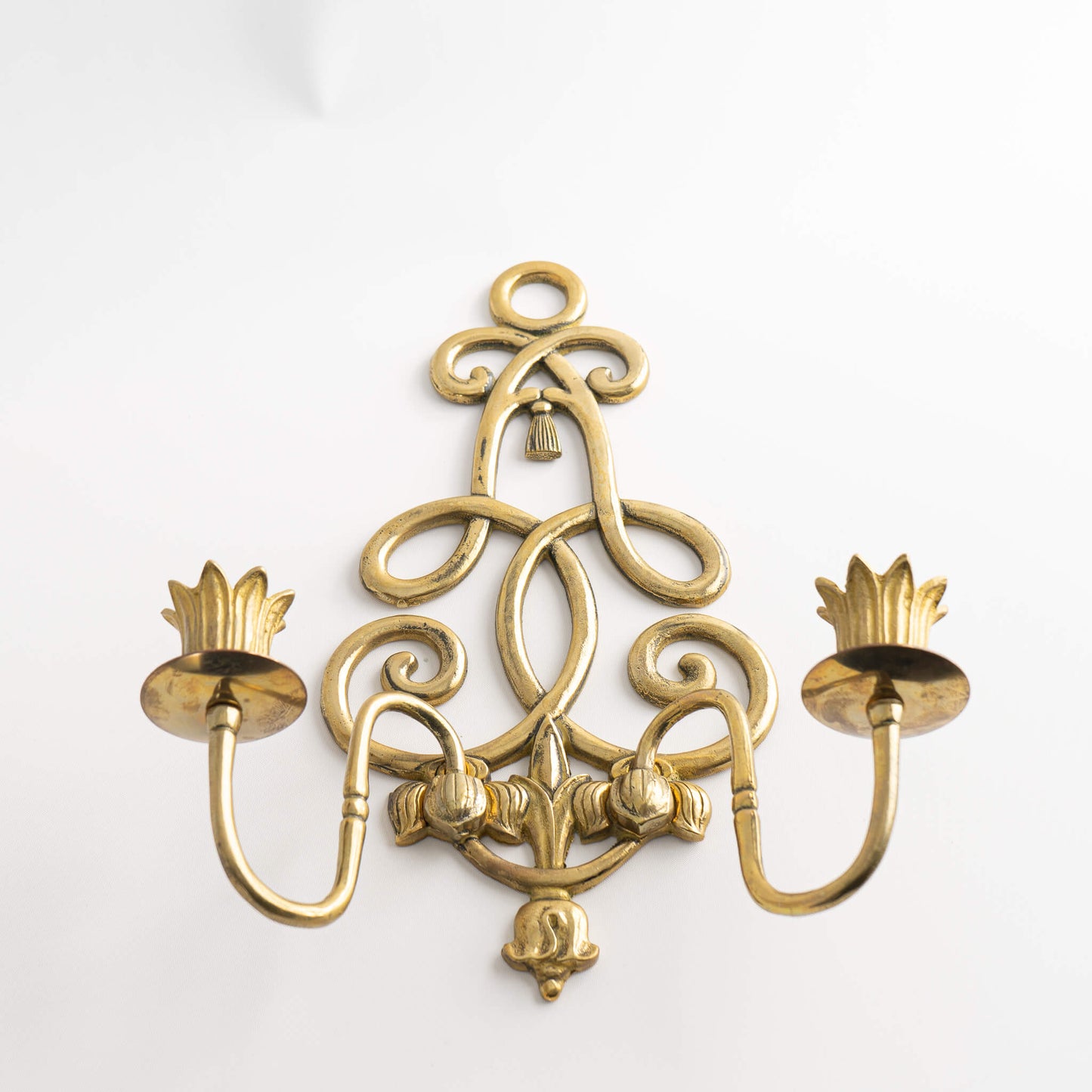 Vintage Brass Candle Holder Wall Sconce - A Pair – The Vintage Advisor
