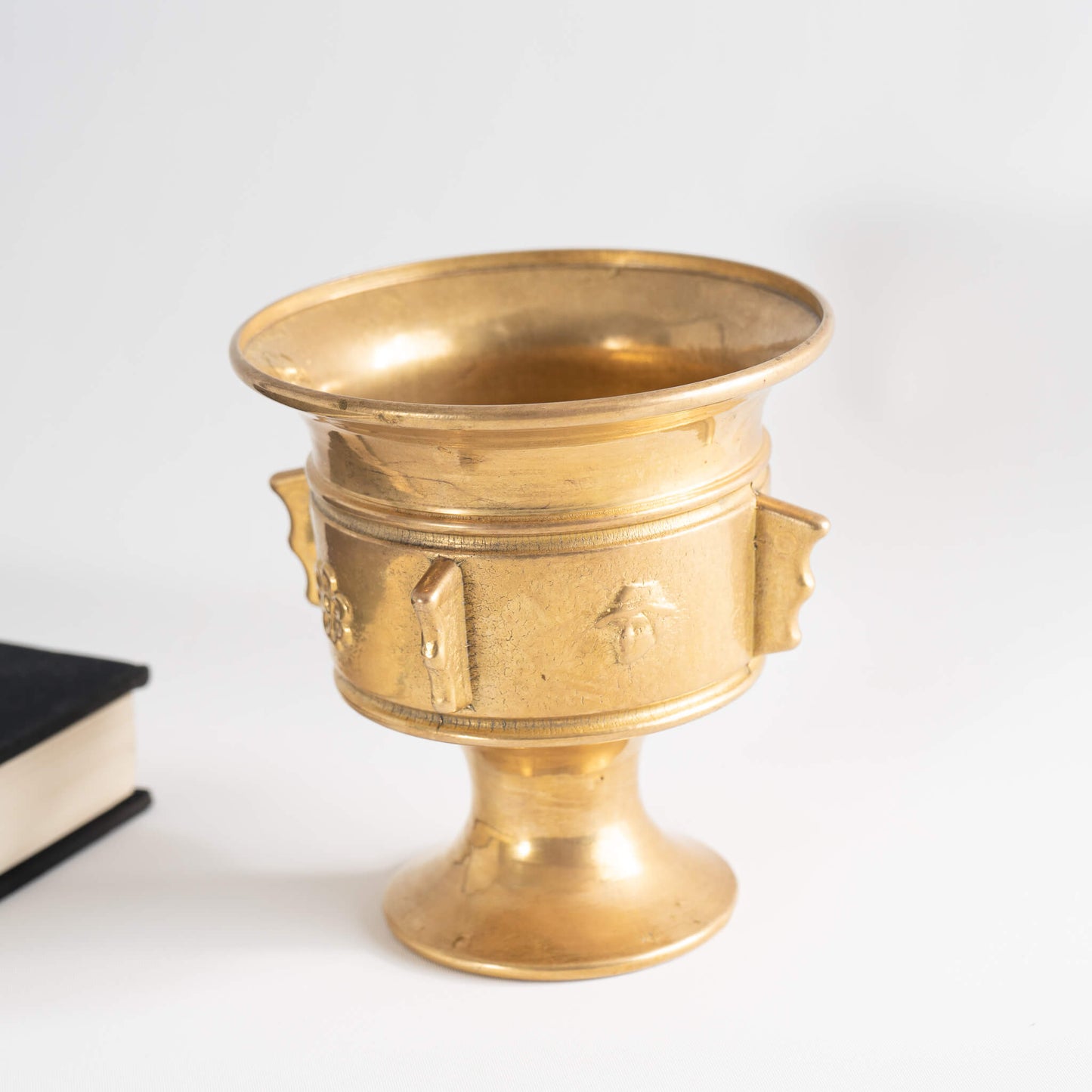 Vintage Heavy Brass Apothecary Mortar 