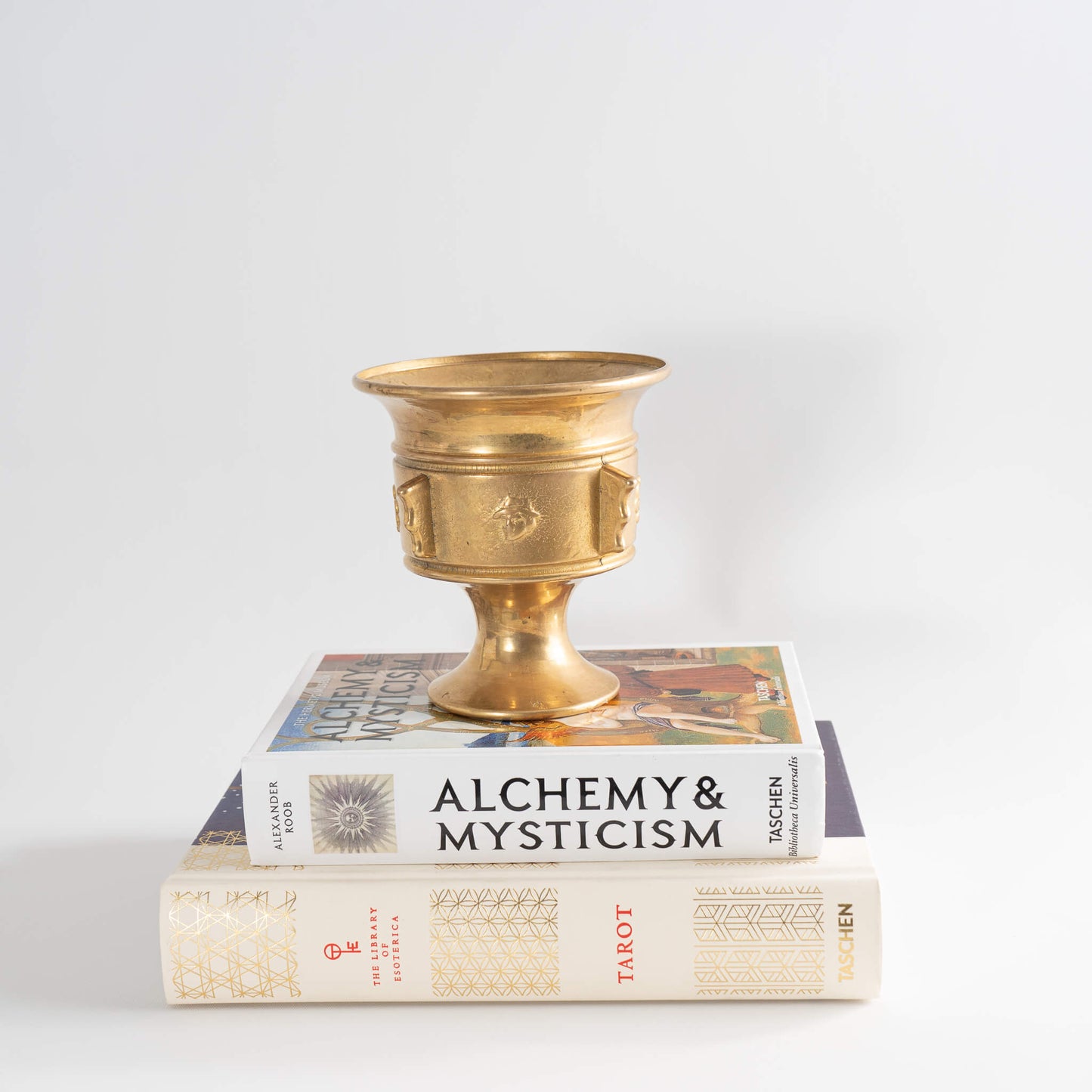 Vintage Heavy Brass Apothecary Mortar 