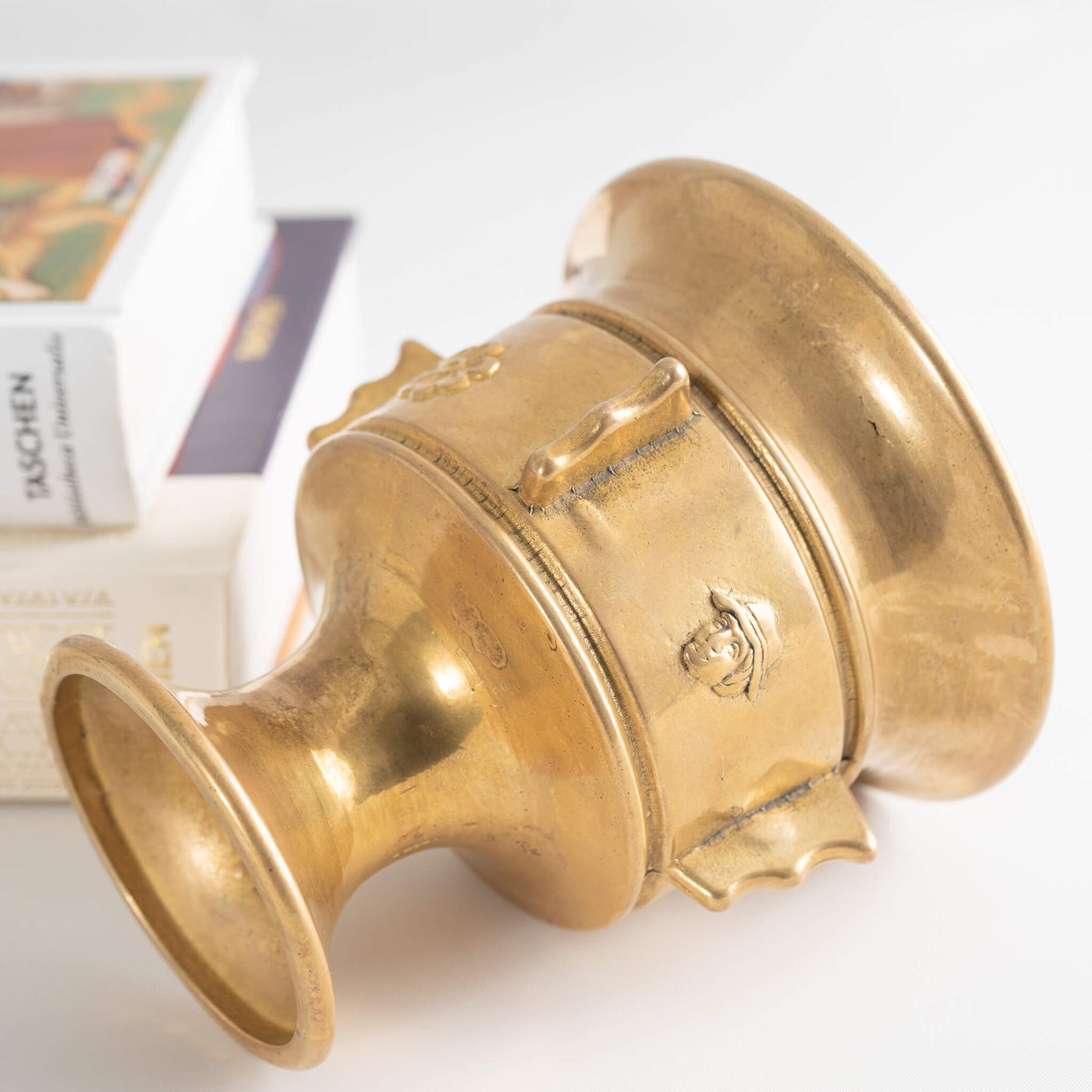 Vintage Heavy Brass Apothecary Mortar 