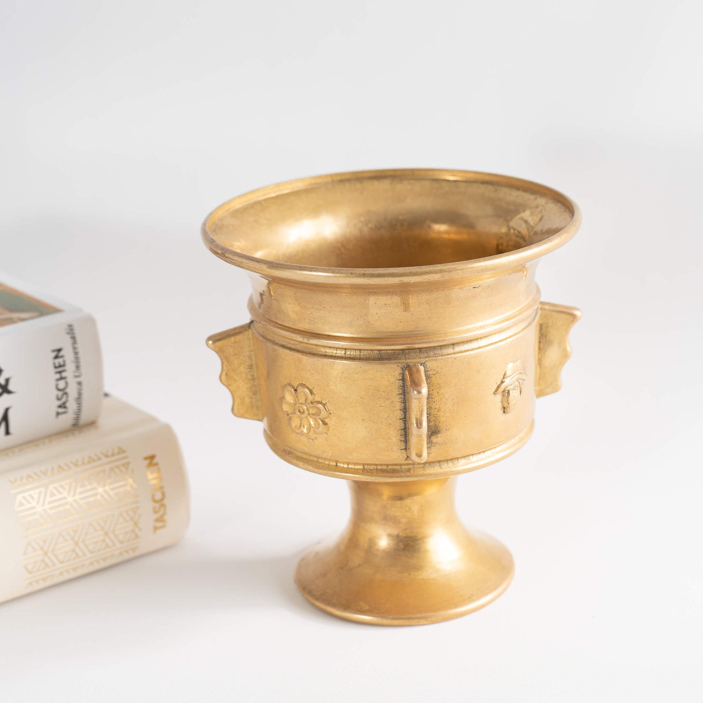 Vintage Heavy Brass Apothecary Mortar 