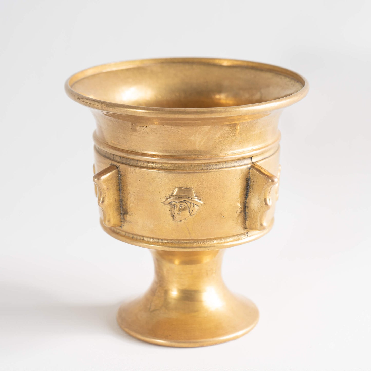 Vintage Heavy Brass Apothecary Mortar 