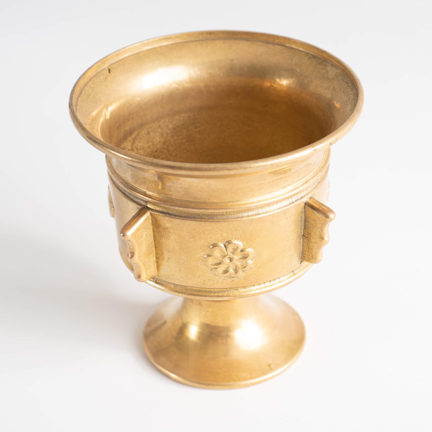 Vintage Heavy Brass Apothecary Mortar 