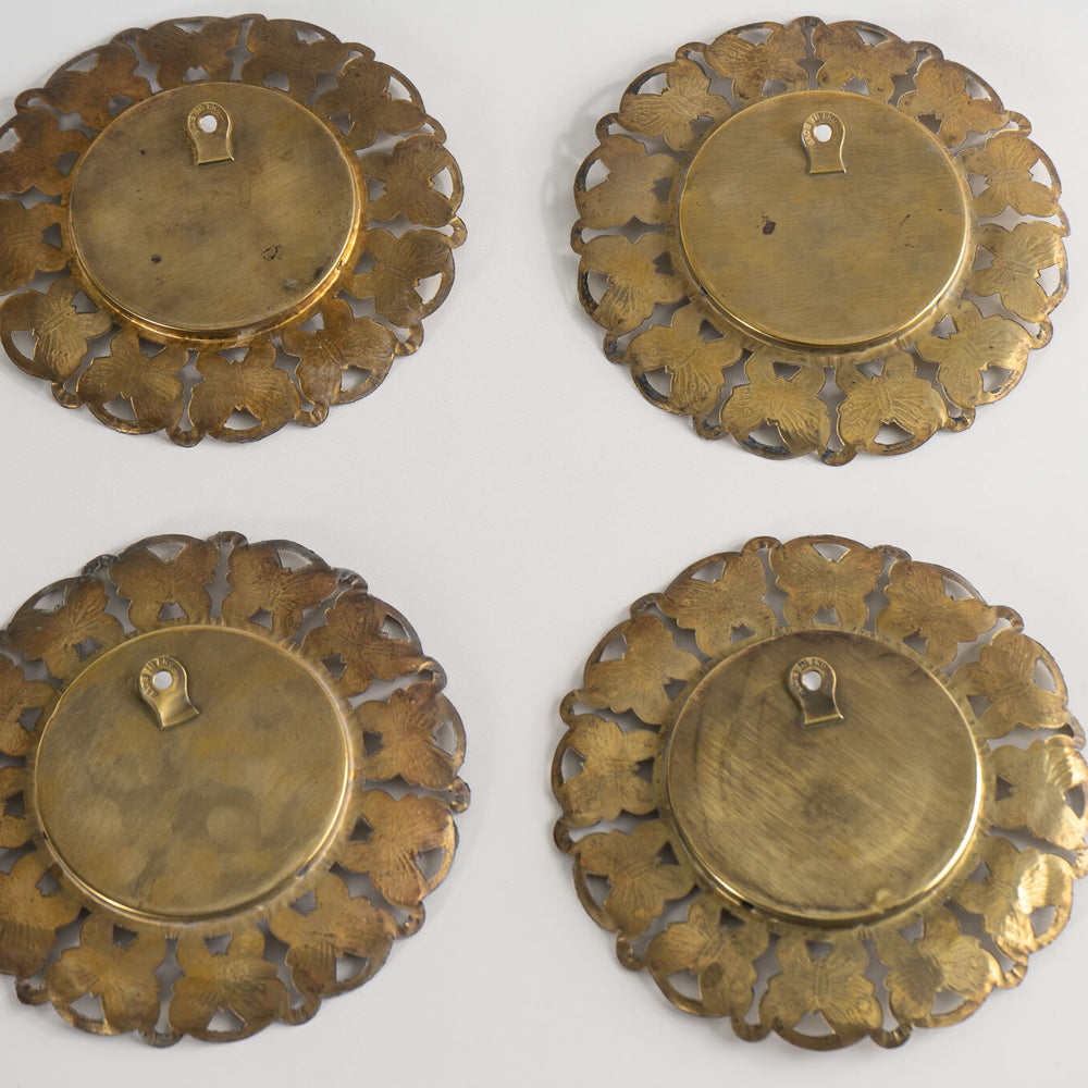 
                  
                    Vintage Round Brass Butterly Edge Frames 
                  
                