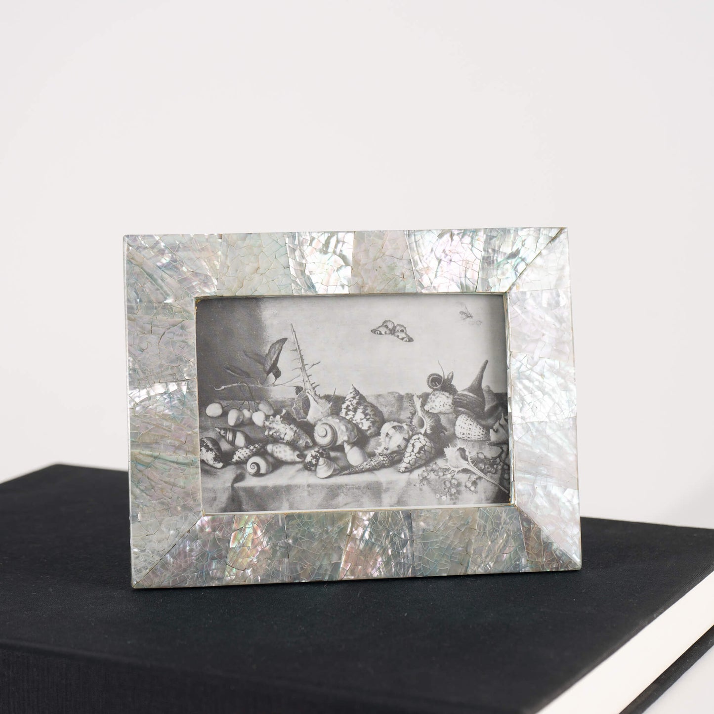 Handmade Abalone Paua Shell Picture Frame – 8x10 Photo, Mother Of Pearl, Thailand